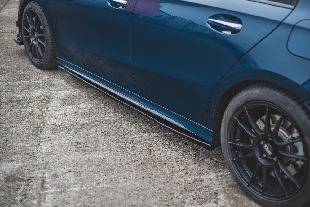Zijskirts Mercedes A Klasse W177 A35 AMG Glans Zwart