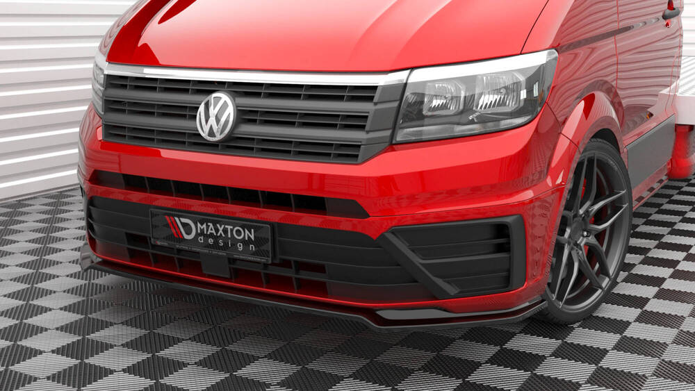 Voorspoiler VW Crafter MK2 2017- .. Maxton Glans Zwart V.2