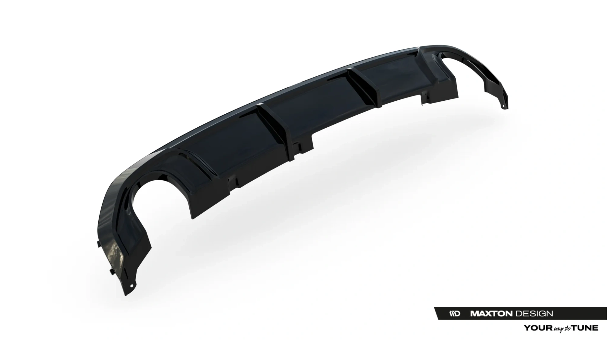 Achter Diffuser BMW 4 M-Pack Gran Coupe G26 Maxton Glanzend zwart