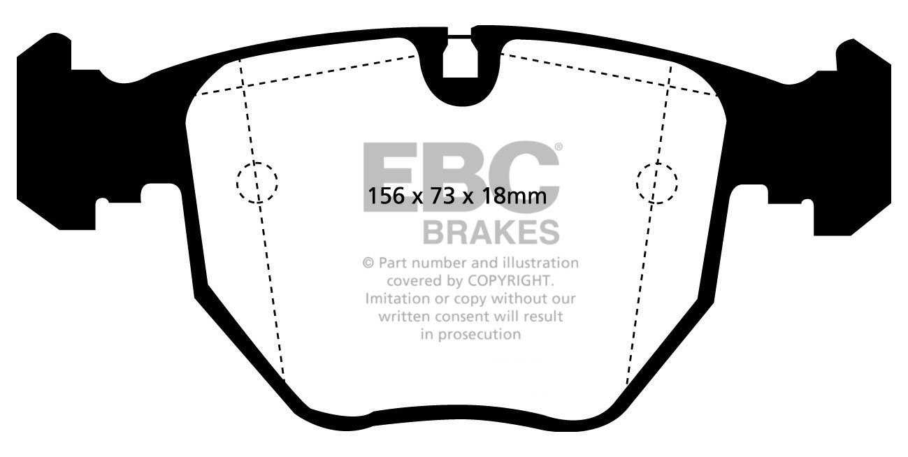 EBC Brakes BMW X5 4.4 (E53) 2000-2007 Remblokken voorzijde yello