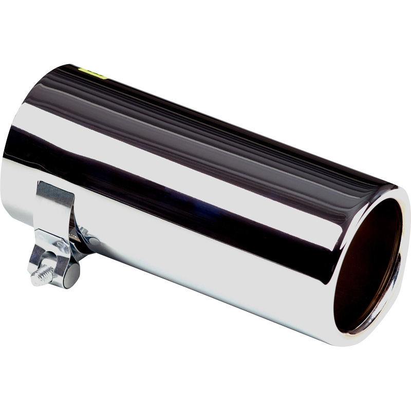 Uitlaatsierstuk RVS - rond 76mm - lengte 170mm - 50-60mm aansluiting
