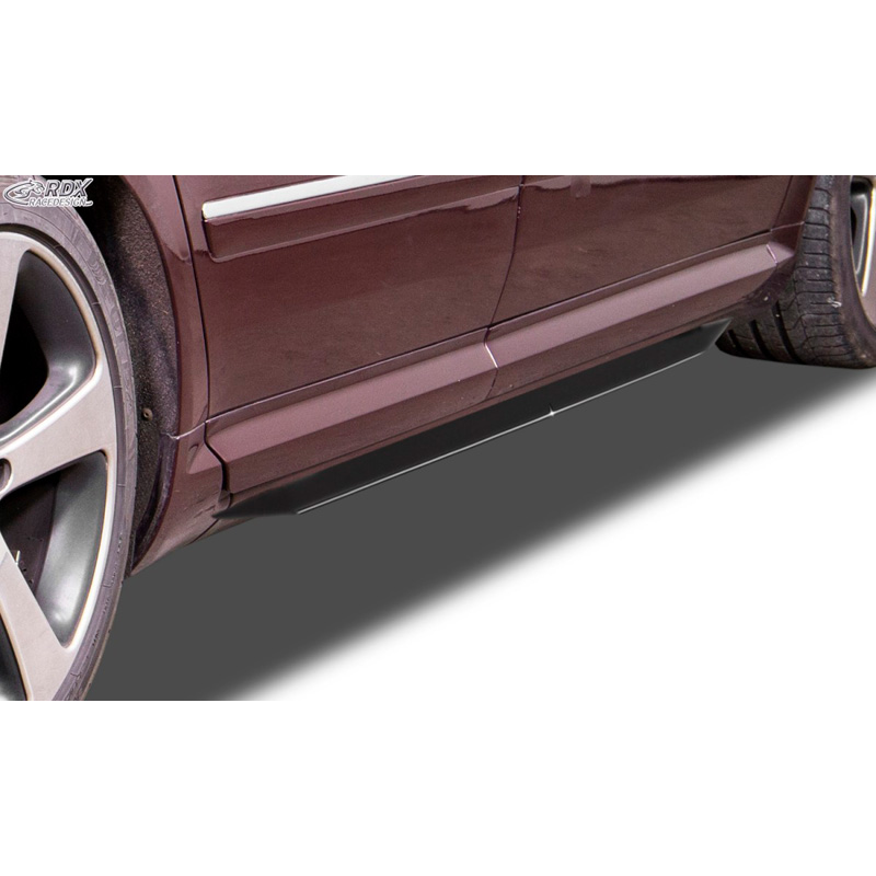 Sideskirts 'Slim'  Audi A8 D3 2003-2009 (ABS zwart glanzend)