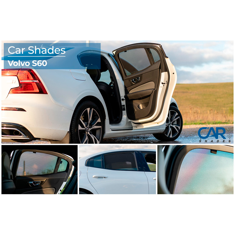 Set Car Shades (achterportieren)  Volvo S60 III 2018- (2-delig)