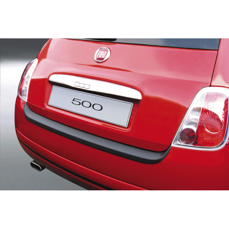 ABS Achterbumper beschermlijst  Fiat 500 10/2007-6/2015 Zwart
