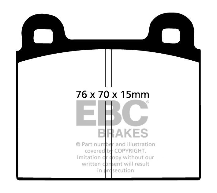 EBC Brakes ALFA ROMEO Alfa 147 3.2 2002-2003 Remblokken voorzijd