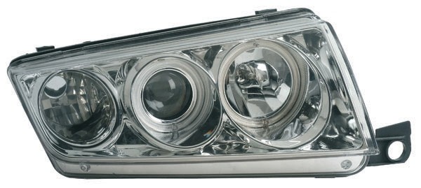 Koplampen Skoda Fabia 99-07 Angel Eyes Chroom