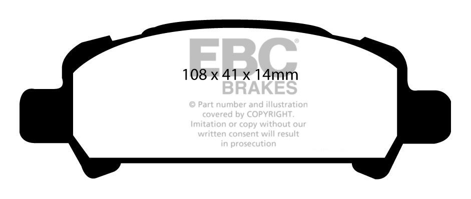 EBC Brakes SUBARU Impreza 2.0 Turbo (EU) 98-2002 Remblokken acht