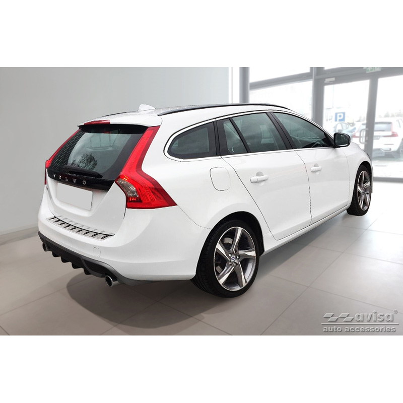 RVS Achterbumperprotector  Volvo V60 2010-2018 & V60 Cross country 2015-2018 'STRONG EDITION'