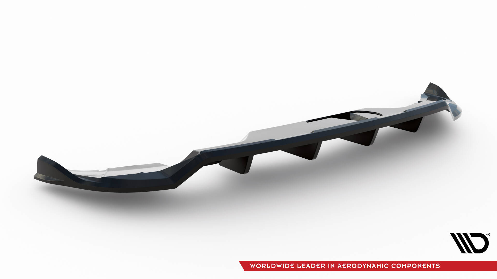 Achter Diffuser Skoda Kamiq Monte Carlo MK1 Facelift Maxton Glanzend zwart