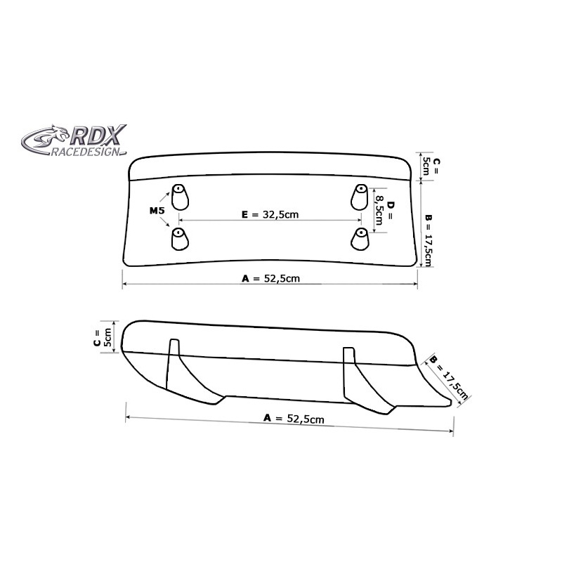 Achterskirt 'Diffusor U-Diff'  Mazda 3 (BK) FL 2006-2009 (PU)