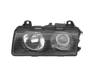 koplamp, H1+H1, links,-05/1994 BMW 3 serie E36, 1992-1999, Coupé