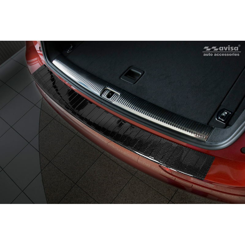 Echt 3D Carbon Achterbumperprotector  Audi Q5 2008-2016