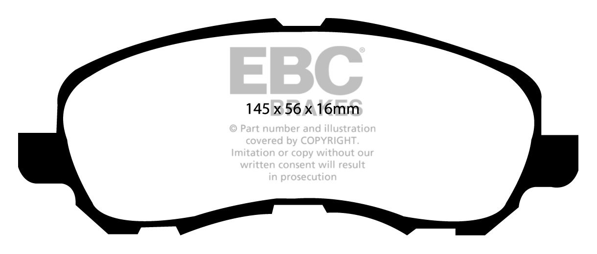 EBC Brakes MITSUBISHI Spacerunner 2.0 99-2002 Remblokken voorzij