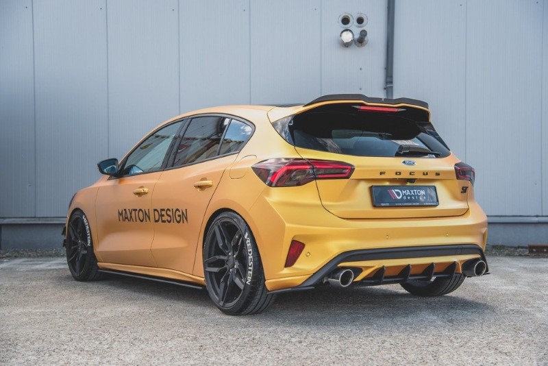 Duurzame Zijskirts Ford Focus ST / ST-Line Mk4 (Racing) Glanzend Zwart