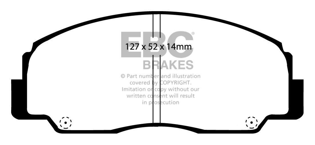 EBC Brakes DAIHATSU Rocky 2.0 89-93 Remblokken voorzijde