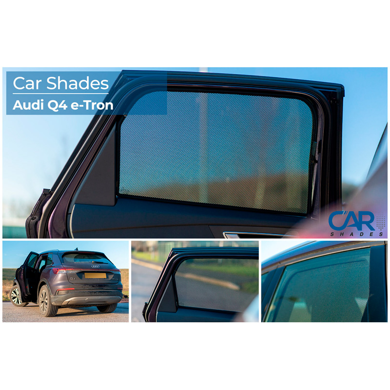 Set Car Shades (achterportieren)  Audi Q4 (F4B) E-Tron 2021- excl. Sportback (2-delig)