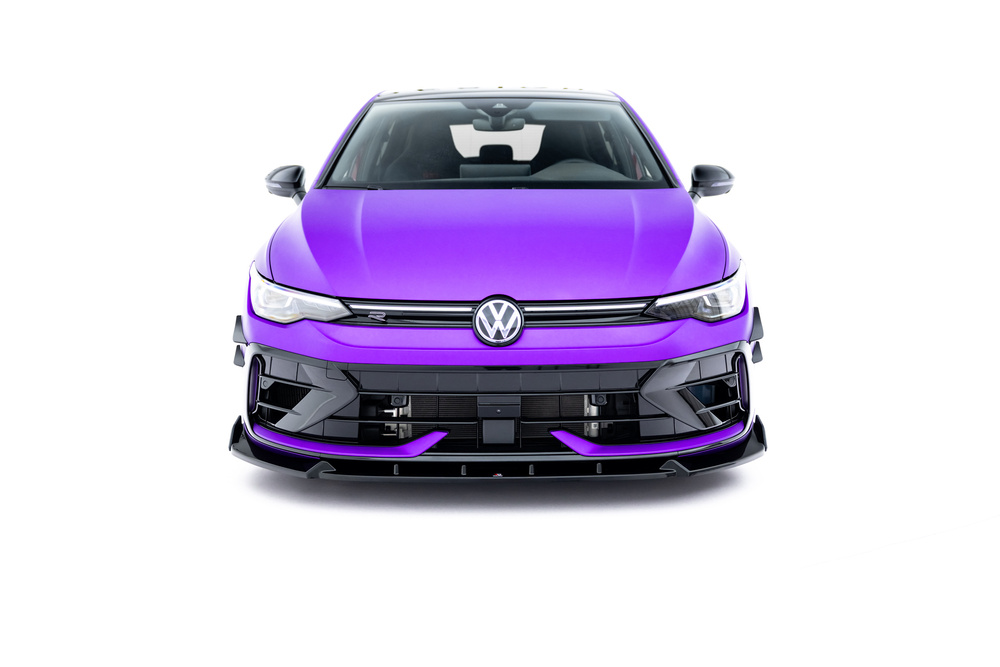 Voorspoiler V.3 + Flaps Volkswagen Golf R Mk8 Facelift Maxton