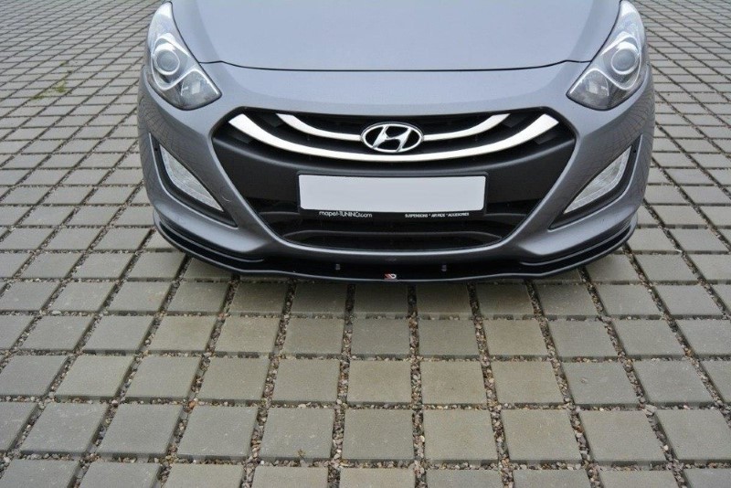 Voorspoiler Hyundai i30 mk.2 Glanzend Zwart