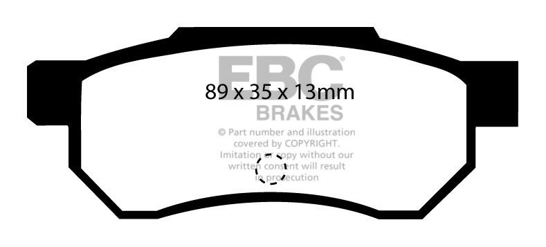 EBC Brakes HONDA Accord 2.0 (SOHC) (CA4/5) 85-88 Remblokken acht