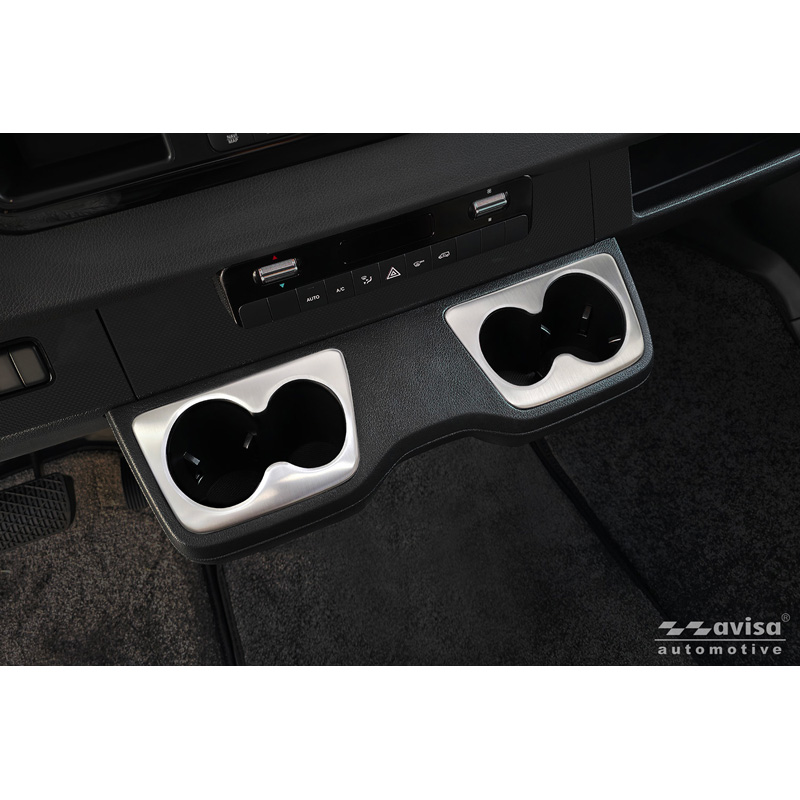 Avisa RVS bekerhouder afdekking (2 stuks)  Mercedes Sprinter III 2018- - Zilver