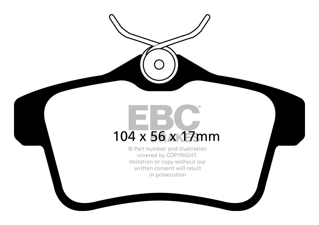 EBC Brakes PEUGEOT 5008 1.6 2009-.. Remblokken achterzijde