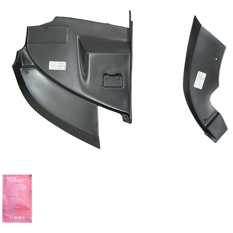 Accu- & Koplampcovers  Volkswagen Transporter T5.1 2010-2015 - Matzwart