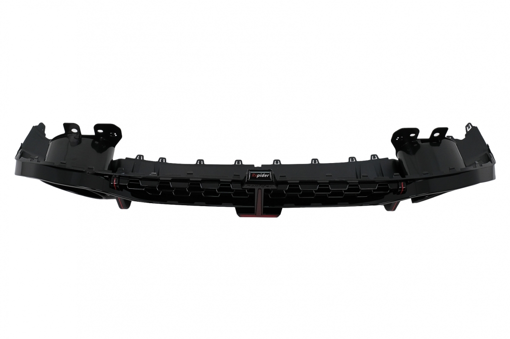 Diffuser Audi S3 Sedan 8Y RS-Look Zwart met sierstukken