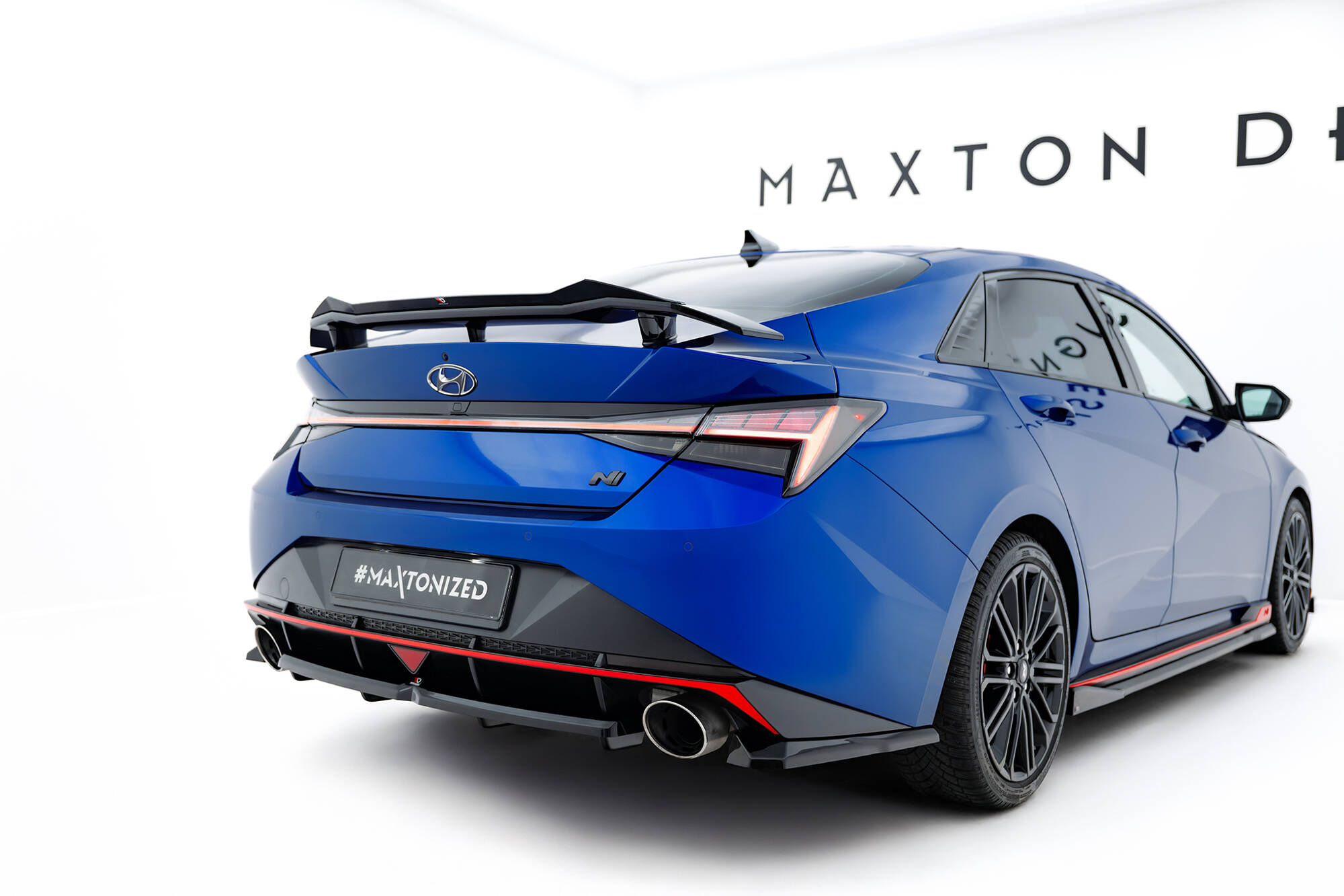 Spoiler Cap Hyundai Elantra N MK7 Maxton Glanzend zwart