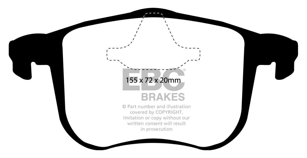 EBC Brakes CADILLAC BLS 2.0 Turbo (210) 2006-.. Remblokken voorz