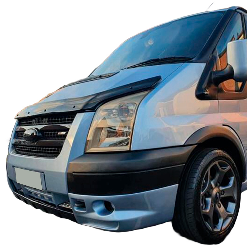 Motorkapbeschermer (steenslagcover)  Ford Transit MK7 2006-2014 - Glanzend zwart