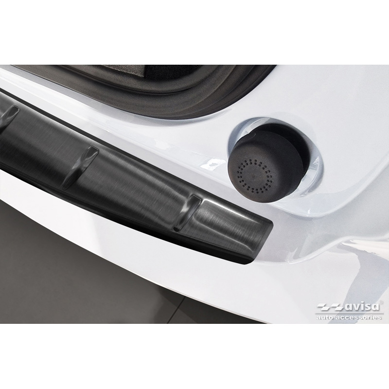 Zwart RVS Achterbumperprotector  Volvo EX30 2023- 'Ribs'