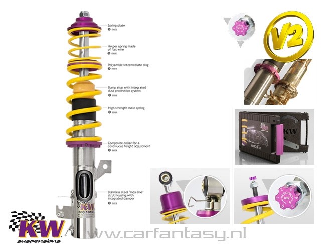 Schroefset KW V2 inox Renault Scenic JM 1.4 07/2003-