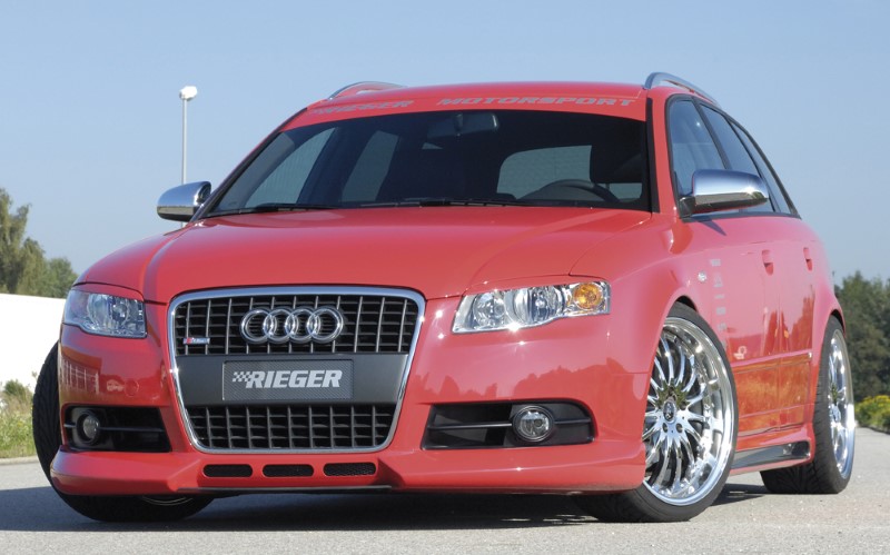 Voorspoiler met 3 extra air-intakes Audi A4 8E B7 11.04 Rieger
