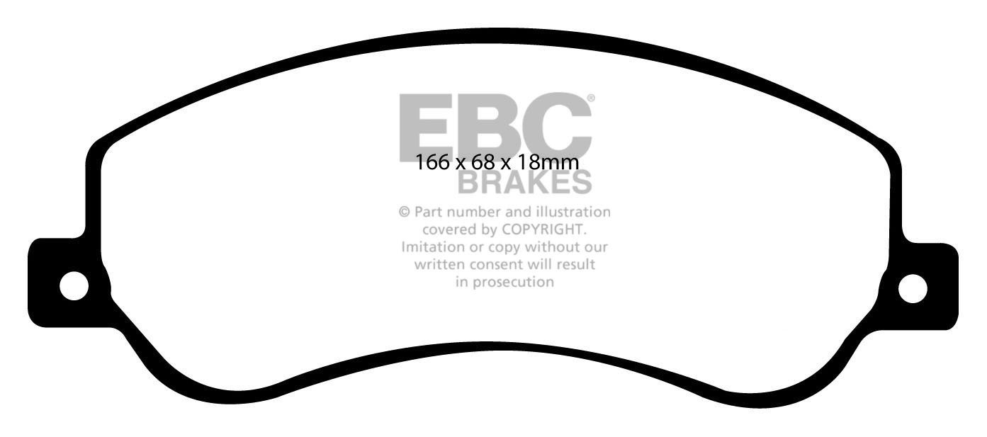 EBC Brakes FORD BEDRIJFSWAGEN Transit 280 RWD 2006-.. Remblokken