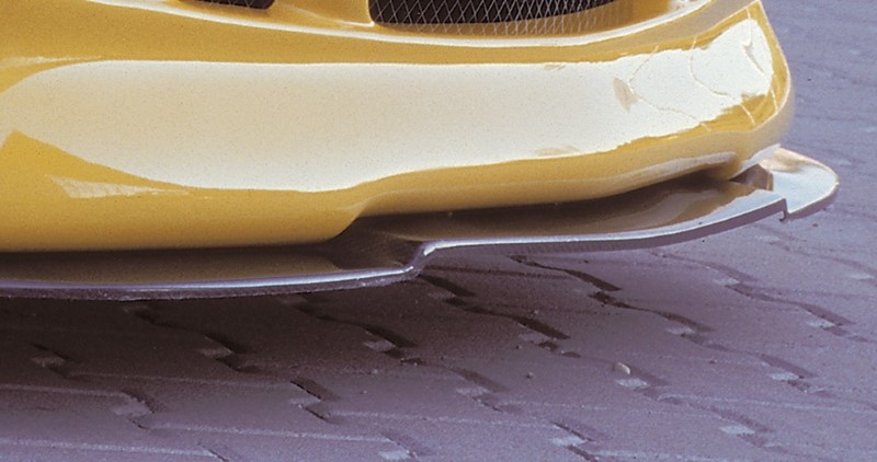 Spoilerzwaard met echt carbon voor Voorspoilerlip Mercedes SLK t