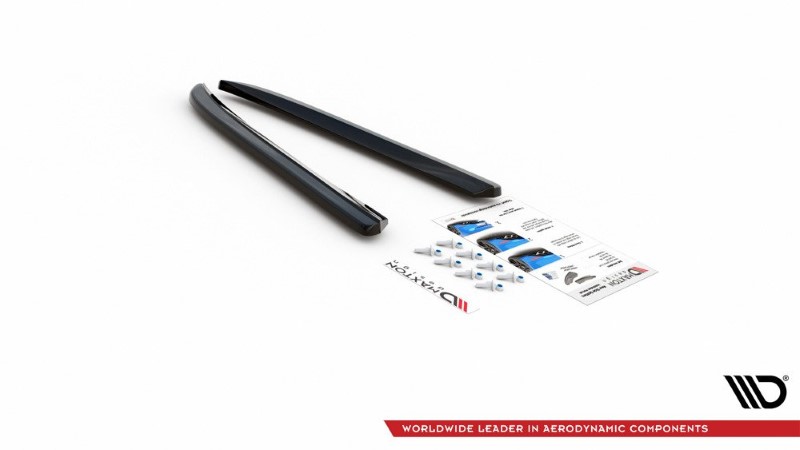 Achterzij Spoilers Jaguar XJ X351 Glanzend Zwart