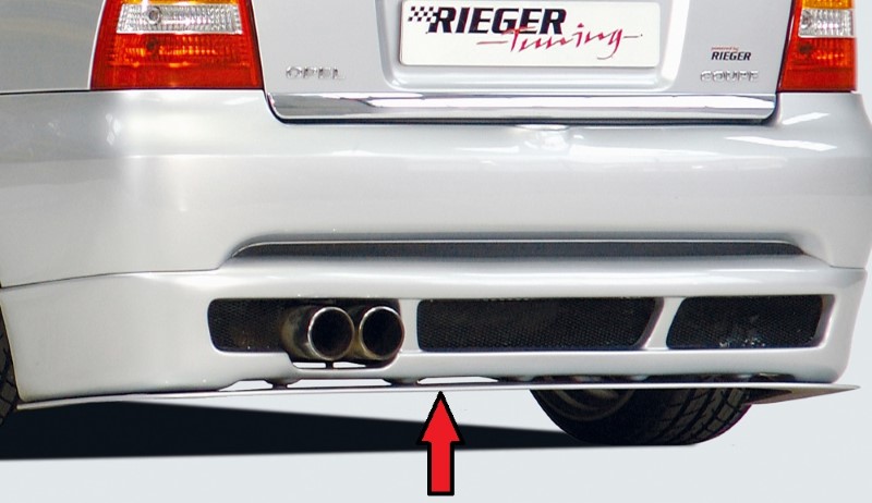 Spoilerzwaard voor Achterbumper Diffusor Opel Astra G Coup? Rieger