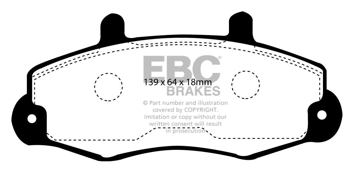 EBC Brakes FORD BEDRIJFSWAGEN Transit 120 91-95 Remblokken voorz