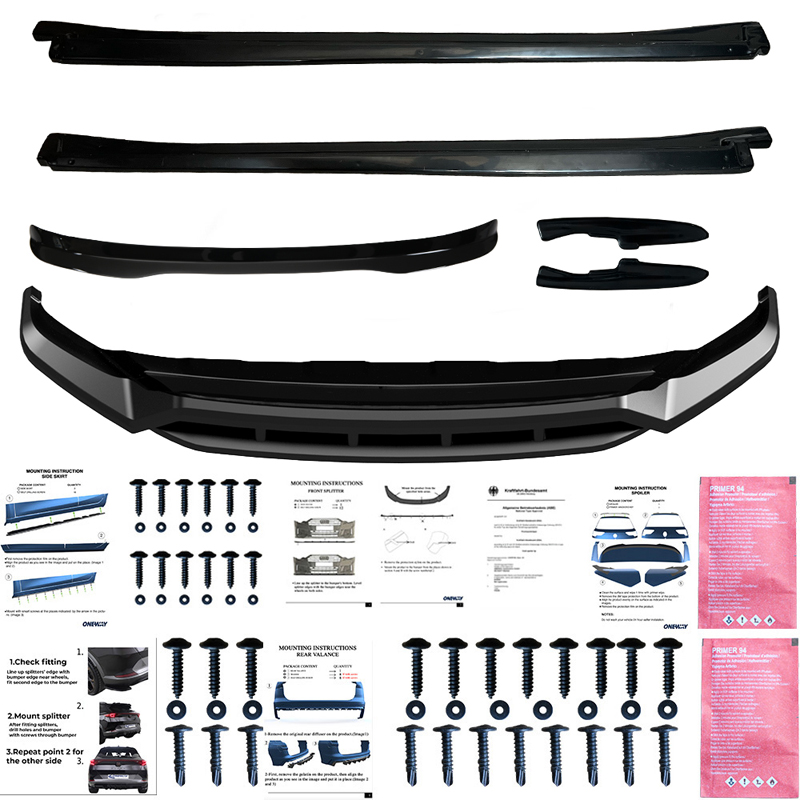 Oneway Complete bodykit  Volkswagen Touareg III R-Line Facelift 2024- - Glanzend zwart