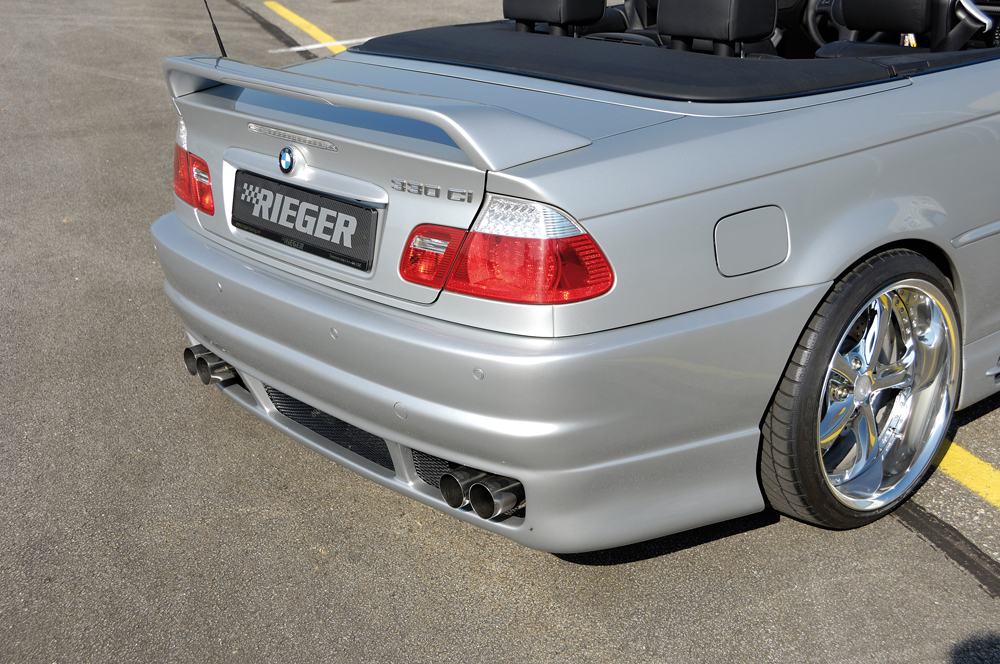 Achter Skirt BMW E46 coupe/cabrio Rieger