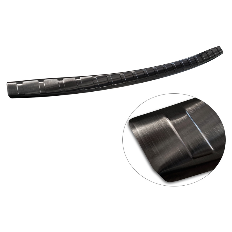 Zwart RVS Achterbumperprotector  Ssangyong Rexton (YK) Facelift 2021- 'Ribs'