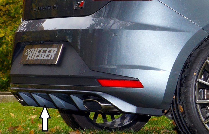 Diffuser Seat Leon Cupra (5F) Rieger uitlaat links + rechts