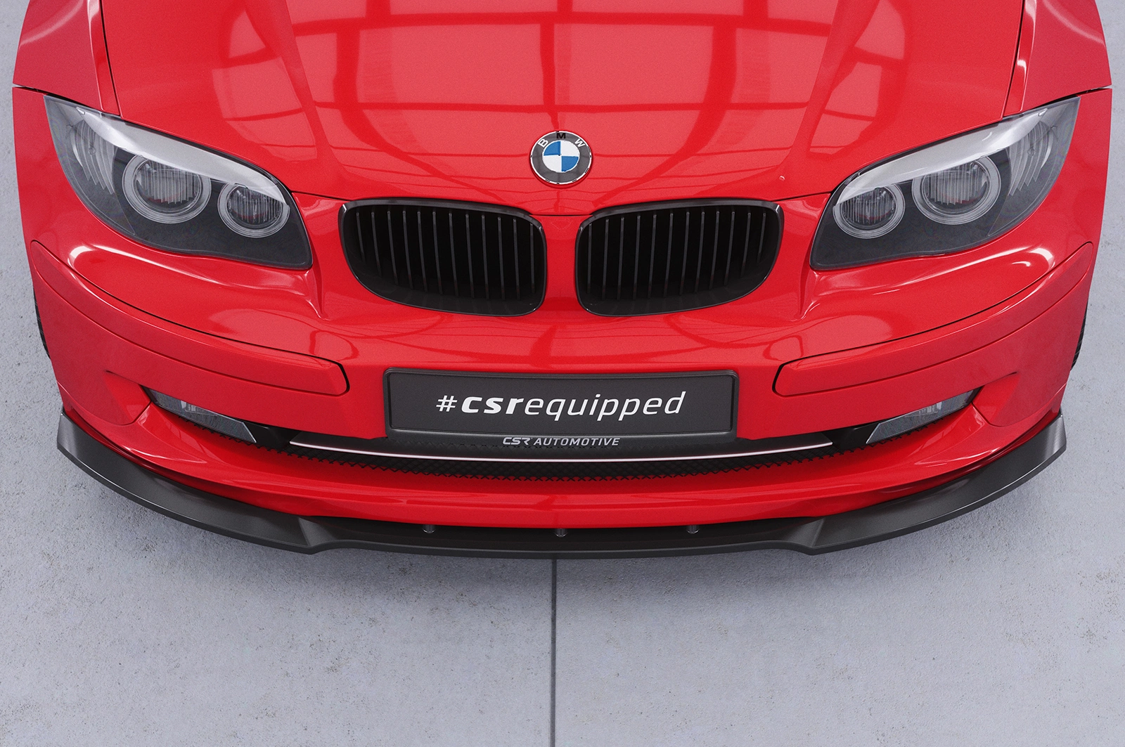 Voorspoiler BMW 1 Serie E81/E87 Glans Zwart – CSR
