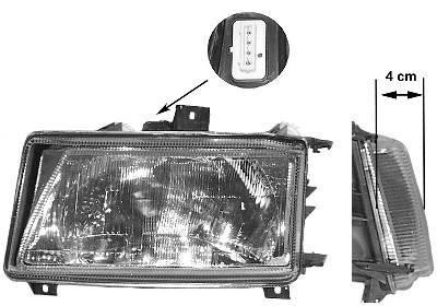 koplamp, Valeo, H4, elektr verstelb, links,-07/1996 Seat Inca, 1