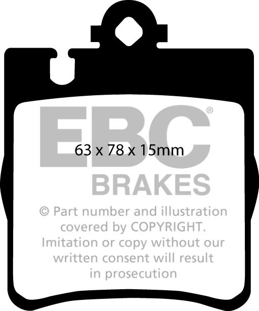EBC Brakes MERCEDES C-Class (W203) C270 TD 2001-2004 Remblokken