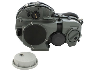 Koplampen Mercedes E-Class W210 99-01 zwart