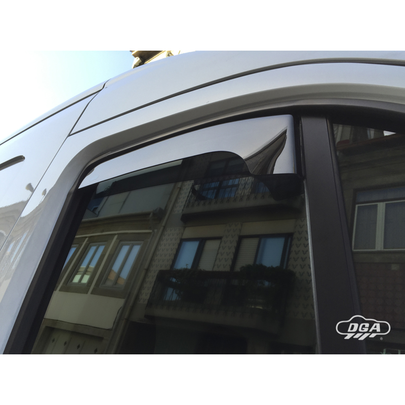 DGA Zijwindschermen  Ford Transit FBD 2-deurs 2014- (2-delig / kort)