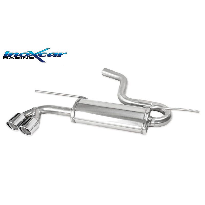 100% RVS Dubbele sportuitlaat  Volkswagen Golf VII 2.0 GTD 184PK 2012- 2019 2x80mm X-Race