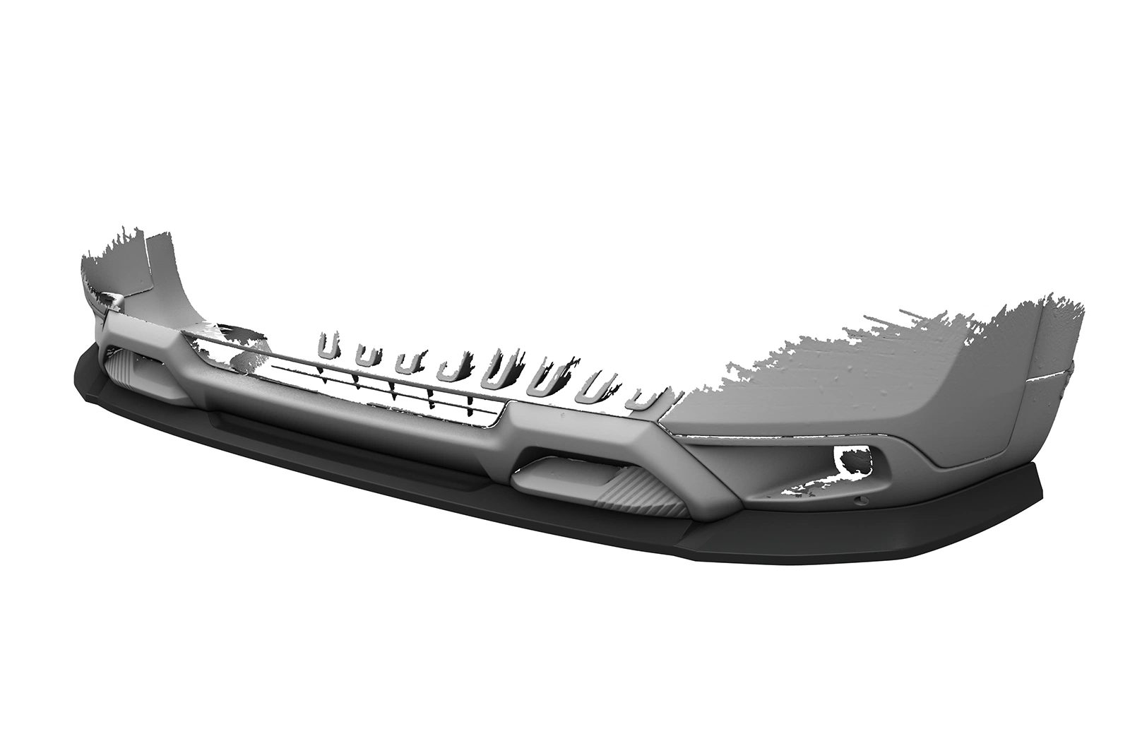 Voorspoiler Citroen C3 Aircross 2 glans zwart