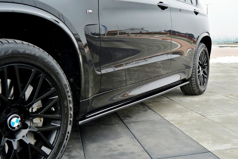 Zijskirts BMW X5 F15 M Pakket Maxton Glans Zwart